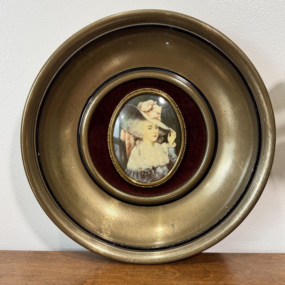 Vintage A Cameo Creation Elizabeth Duchess of Devonshire Miniature Portrait